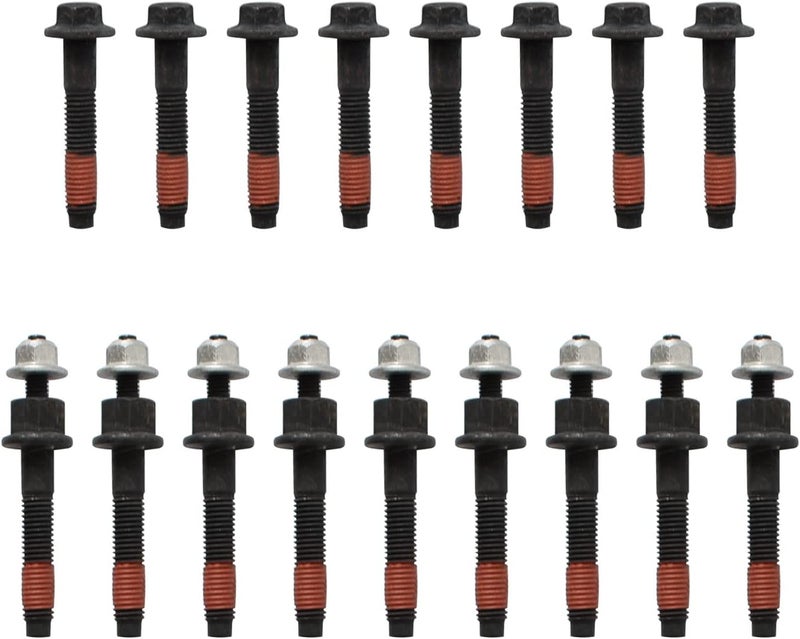 SUSUCAR Exhaust Manifold Bolts Stud Nuts Hardware Complete Set Left + Right for 2009-2016 Chrysler Dodge Ram 1500 2500 3500 Pickup Jeep 5.7L V8 Engnie - Image 1